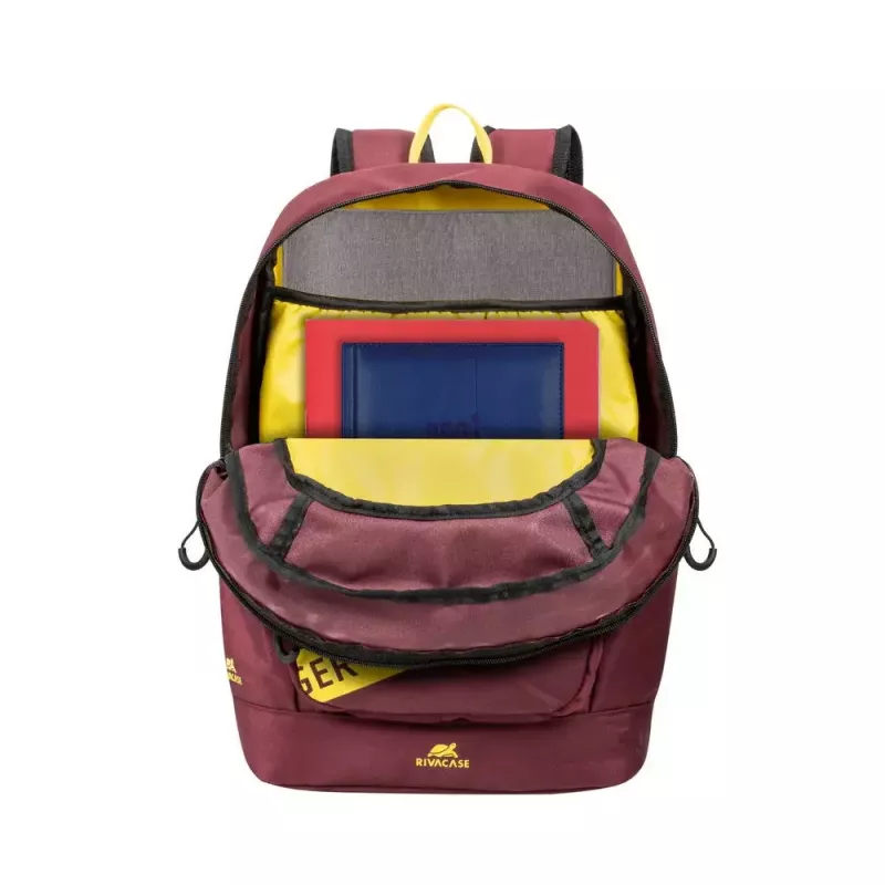 Rivacase 5421 Urban mochila para portátil de 13,3 pulgadas (33,8 cm), 14 l, rojo burdeos