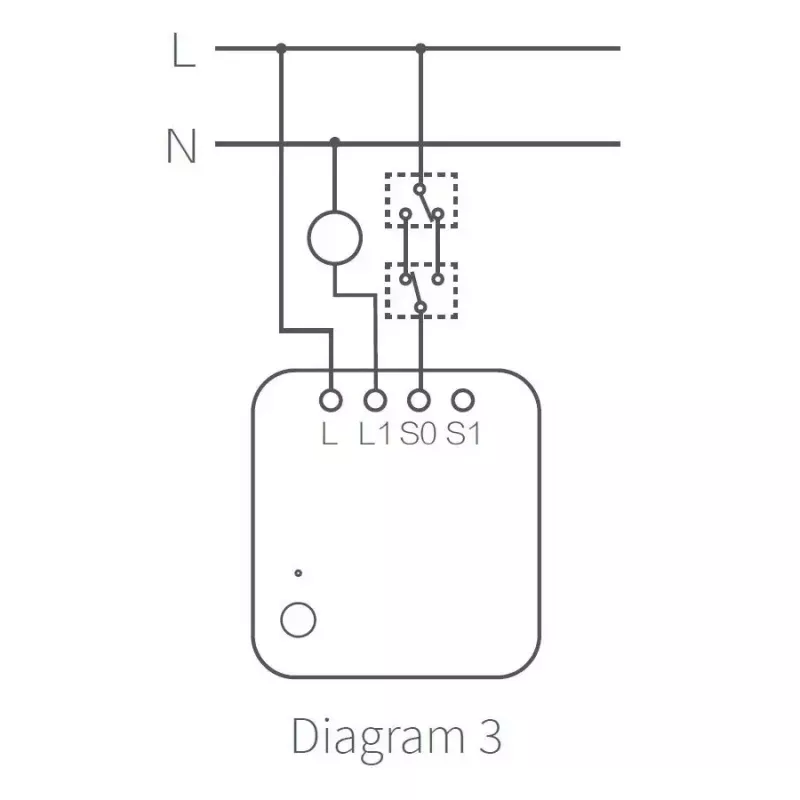 Módulo de interruptor único AQARA Smart Home T1, sin neutro (SSM-U02)