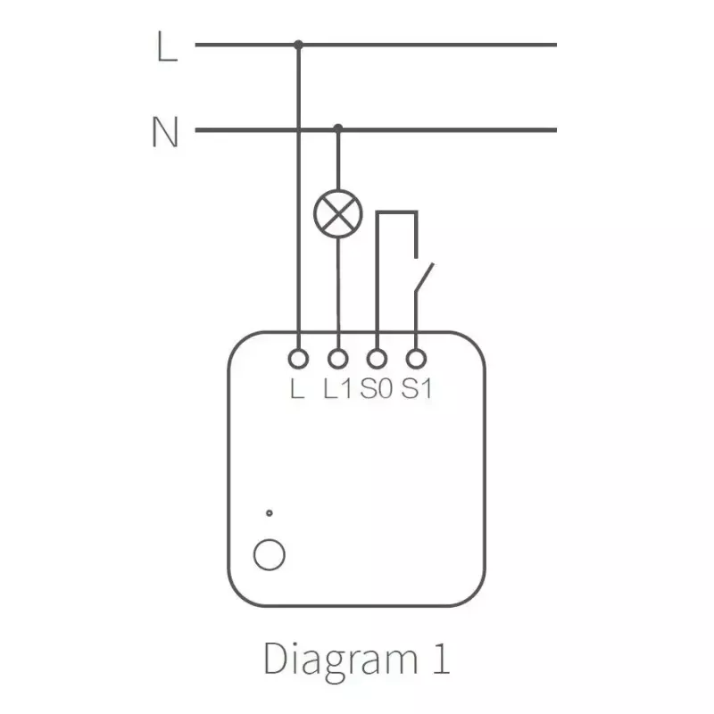 Módulo de interruptor único AQARA Smart Home T1, sin neutro (SSM-U02)