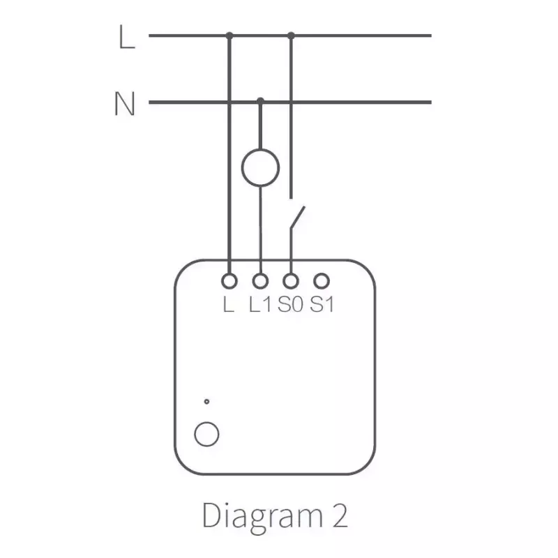 Módulo de interruptor único AQARA Smart Home T1, sin neutro (SSM-U02)