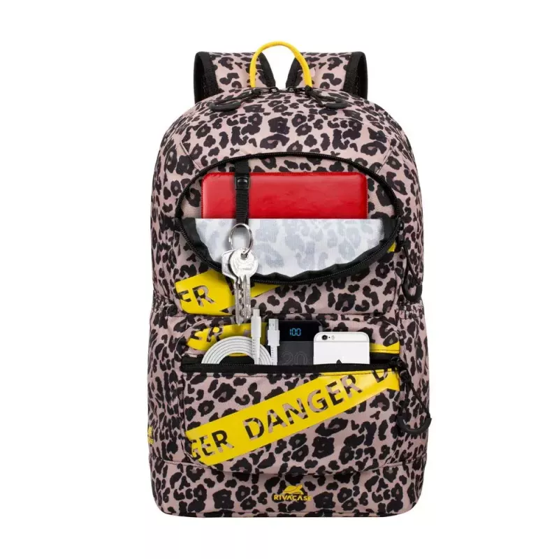 Rivacase 5421 Urban mochila para portátil de 13,3 pulgadas (33,8 cm), 14 l, leopardo