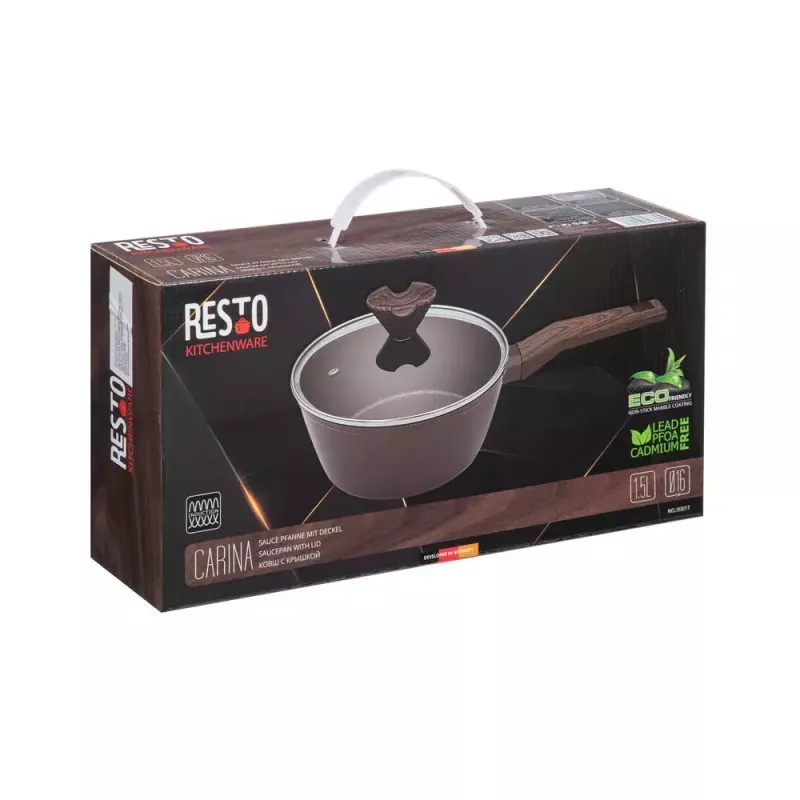 Olla Resto Kitchenware 93017 1,5 L redonda marrón oscuro