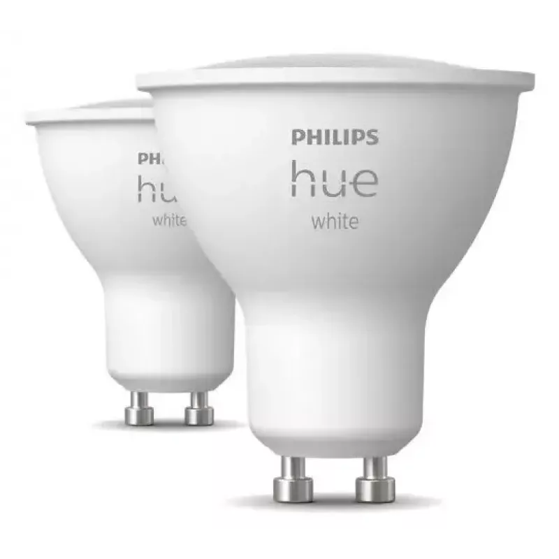 Philips Hue White GU10 bombilla inteligente, 2x400 lm, 2 unidades