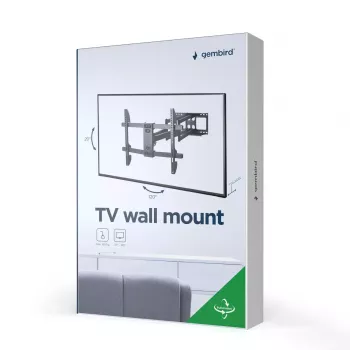 Soporte de pared para TV Gembird WM-80ST-02 — fijo/inclinable, 37