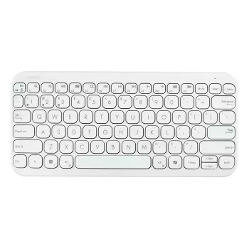 ASUS Marshmallow KW100 Teclado inalámbrico, blanco iridiscente
