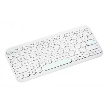 ASUS Marshmallow KW100 Teclado inalámbrico, blanco iridiscente