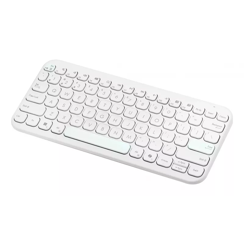 ASUS Marshmallow KW100 Teclado inalámbrico, blanco iridiscente