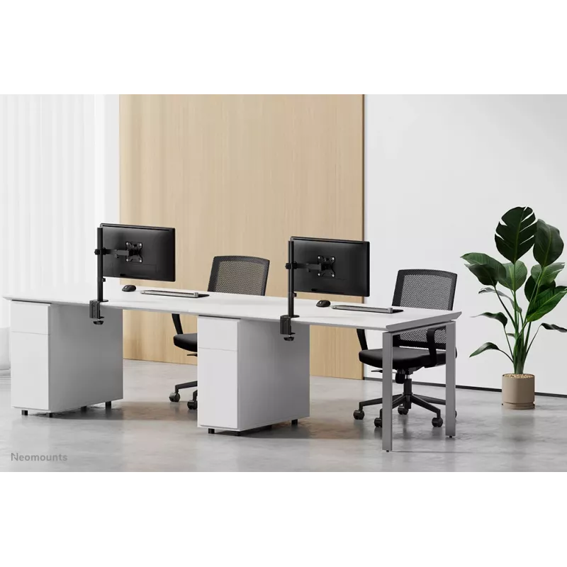 Neomounts FPMA-D540 soporte para monitor negro 13-32 inch, pinza de mesa/pasacables de mesa, 8 kg, 33 cm (13 inch), 81,3 cm (32 inch), 100 x 100 mm, negro
