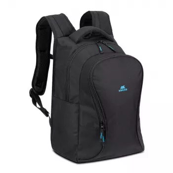 Mochila de ocio Rivacase Gremio 5565, negra poliéster, 350×240×410 mm