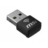 Adaptador USB MSI AX1800 Nano WiFi USB 2.0 negro