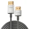 Cable HDMI Lindy 3m CROMO slim High Speed con Ethernet, 3 m, HDMI Type-A (estándar), HDMI Type-A (estándar), 3D, 10,2 Gbit/s, gris