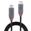 Cable Lindy 0,8 m USB 4 240 W Type-C, Anthra Line