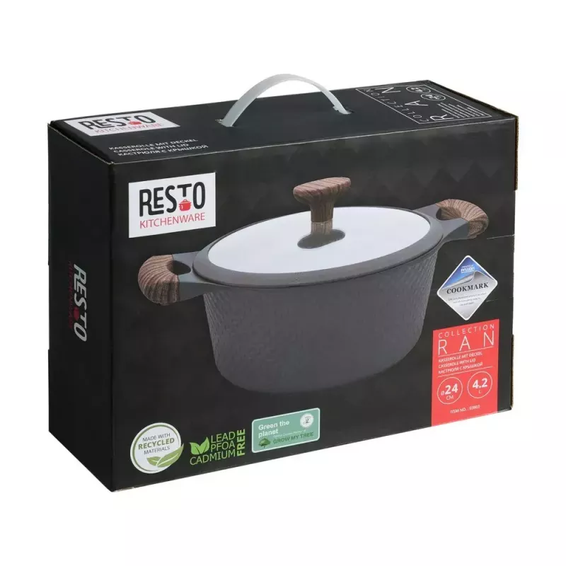 Resto Kitchenware Ran cacerola 4,2 L, redonda, beige, madera