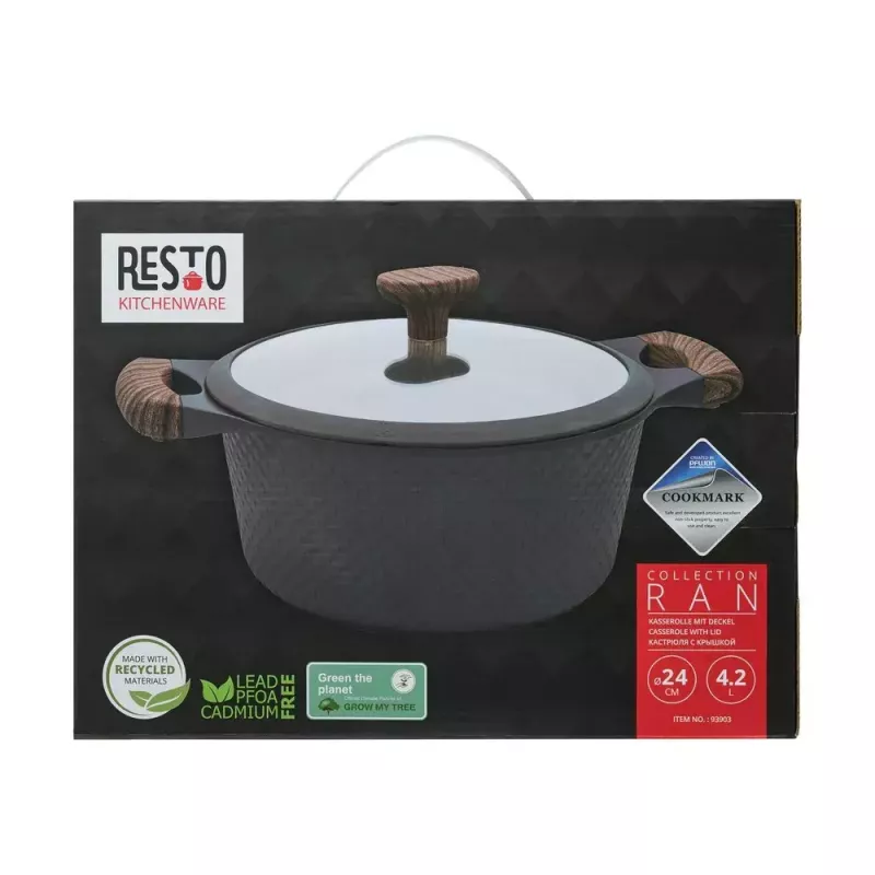 Resto Kitchenware Ran cacerola 4,2 L, redonda, beige, madera