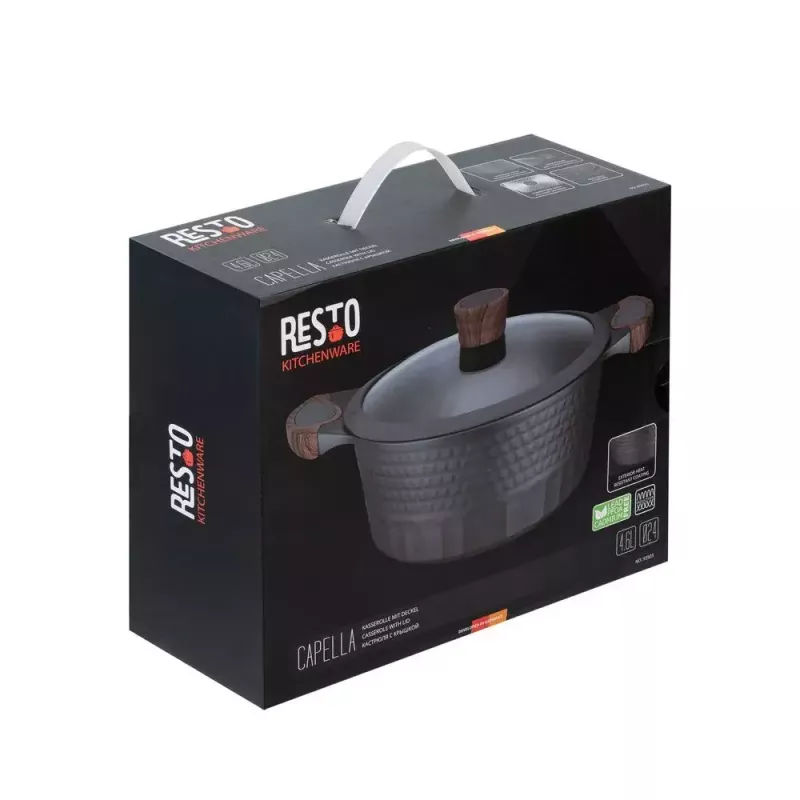 Resto Kitchenware Capella 4,6 L Redonda Madera Negra