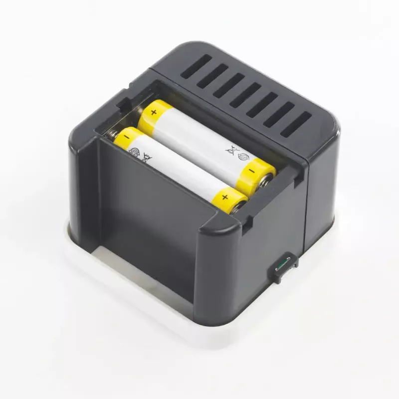 Stylies Elara COP000852 difusor de aromas, 1,3 W, para habitaciones de hasta 15 m², 2 niveles de velocidad, temporizador, alimentación por USB/pilas/adaptador, 74 x 74 x 100 mm, gris