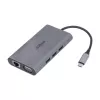 Dahua Technology Docking station 9 en 1 USB 3.1 Type-C a USB 3.0 + HDMI + RJ45 + VGA + SD/TF + PD