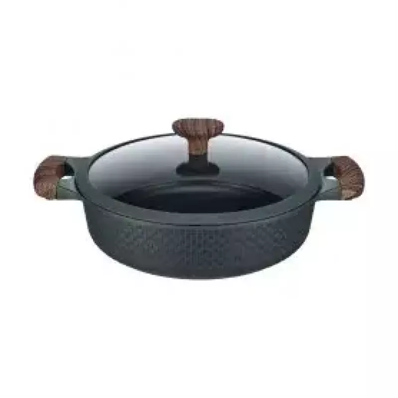 Resto Kitchenware 93906 olla multiusos, aluminio negro, 4,1 l, 28 cm