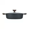 Resto Kitchenware 93906 olla multiusos, aluminio negro, 4,1 l, 28 cm