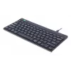 Teclado ergonómico R-Go Tools R-Go Compact Break, teclado compacto con software de pausas, QWERTY (US), con cable, negro