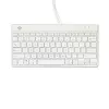 Teclado ergonómico R-Go Tools R-Go Compact Break, teclado compacto con software de pausas, QWERTY (US), con cable, blanco