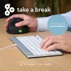Teclado ergonómico R-Go Tools R-Go Compact Break, teclado compacto con software de pausas, QWERTY (US), con cable, blanco