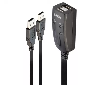Conmutador USB KM de 2 puertos Lindy