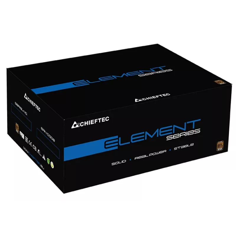 Fuente de alimentación Chieftec ELP-600S 600 W 20+4 polos ATX PS/2 Negro