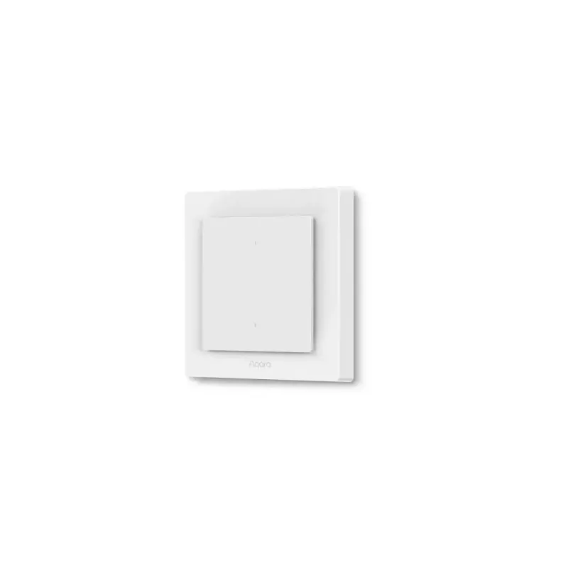 AQARA Light Switch H2 EU (2 botones, 1 canal) (WS-K07D) – Interruptor de pared Zigbee y Thread con relé