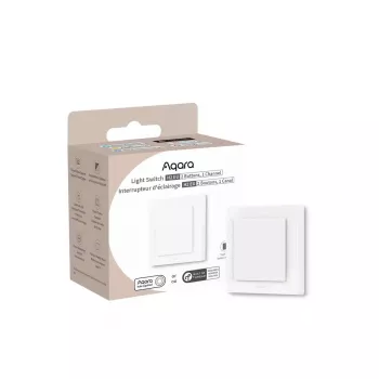 AQARA Light Switch H2 EU (2 botones, 1 canal) (WS-K07D) – Interruptor de pared Zigbee y Thread con relé