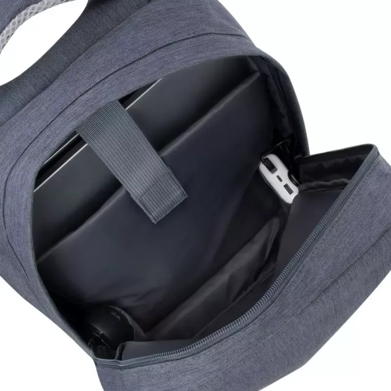 Rivacase 7562 funda antirrobo para portátil, 15,6 pulgadas (39,6 cm), gris oscuro