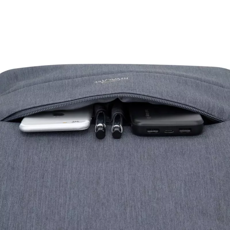 Rivacase 7562 funda antirrobo para portátil, 15,6 pulgadas (39,6 cm), gris oscuro