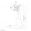 Neomounts FPMA-D800 soporte de escritorio articulado para monitor, 10-27 pulgadas (25,4-68,6 cm), hasta 10 kg, VESA 100x100, acero, plateado