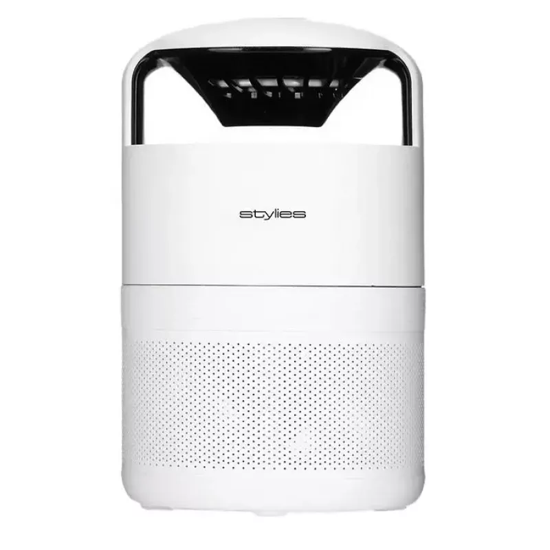 Trampa para mosquitos de interior Stylies PICTORIS — blanca, compacta 140×140×229 mm, silenciosa, solución sin químicos