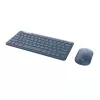 Teclado Trust Lyra con ratón incluido Oficina RF Wireless + Bluetooth QWERTY Inglés de EE. UU. Azul