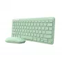 Trust Lyra 24942 kit de teclado y ratón inalámbricos, verde