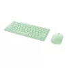 Trust Lyra 24942 kit de teclado y ratón inalámbricos, verde