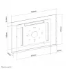 Soporte de pared para tablet Neomounts WL15-660WH1 tamaño máximo de pantalla 32,8 cm