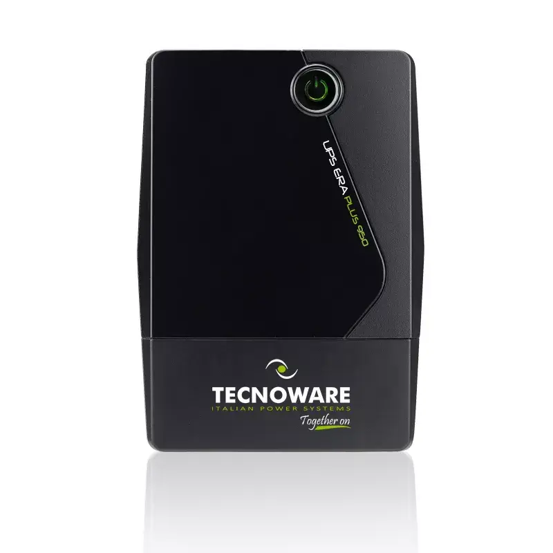 Tecnoware Era Plus 950 FGCERAPL952SCH SAI/AVR, 950 VA (0,95 kVA), 665 W, Schuko, onda sinusoidal modificada, batería de 12V 7Ah