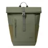 Mochila de viaje Rivacase Eden oliva piel PU poliéster rPET 250x160x430mm