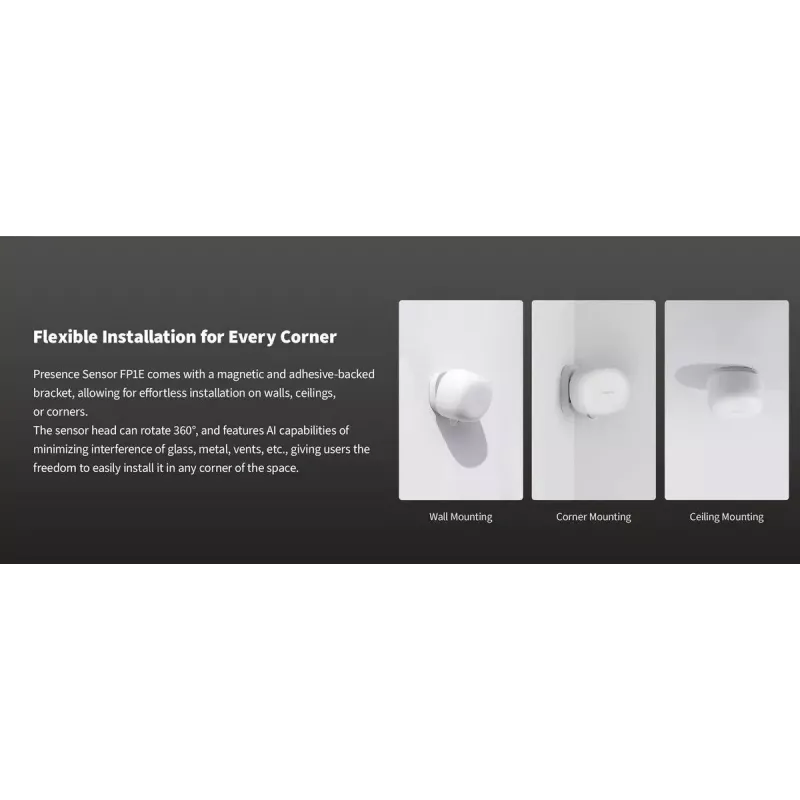 Sensor de presencia para smart home, modelo: FP1E PS-S03D, Aqara