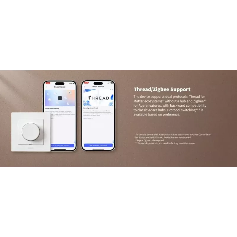 Interruptor de luz con regulador Aqara Dimmer Switch H2 EU blanco Aqara KD-R01D