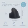 Ratón ergonómico R-Go Tools R-Go HE Break con software Break, mediano (tamaño de mano 165-185 mm), diestro, con cable, negro