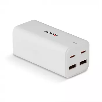 Cargador Lindy 100W 4 puertos USB Type-A y C GaN Interior CA Universal
