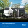 Cámara de seguridad Wi-Fi con giro/inclinación para exterior TP-Link ESPEC.: 3K 5MP (2880x1620), 2,4 GHz, 2 antenas externas, 1 puerto Ethernet, horizontal 360°
