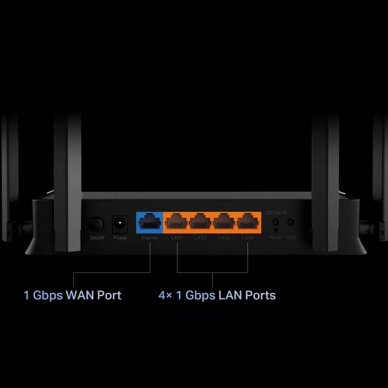 Router Wi-Fi TP-Link Archer BE220 Gigabit Ethernet Banda dual (2,4 GHz / 5 GHz) Negro