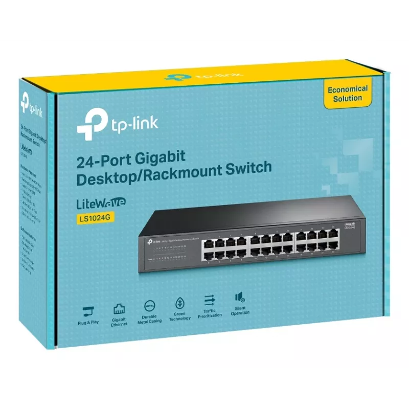 Conmutador de red TP-Link LS1024G No gestionado Gigabit Ethernet (10/100/1000) Negro