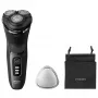 Afeitadora eléctrica rotatoria Philips 3000 Series S3244/12 – 3 cabezales, en húmedo y en seco, Li-Ion, 60 min de autonomía, recortador emergente, lavable, negro