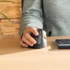R-Go Tools ratón ergonómico R-Go HE Break con software de pausas, grande (tamaño de mano ≥ 185 mm), para diestros, Bluetooth, negro