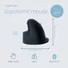 R-Go Tools ratón ergonómico R-Go HE Break con software de pausas, grande (tamaño de mano ≥ 185 mm), para diestros, Bluetooth, negro